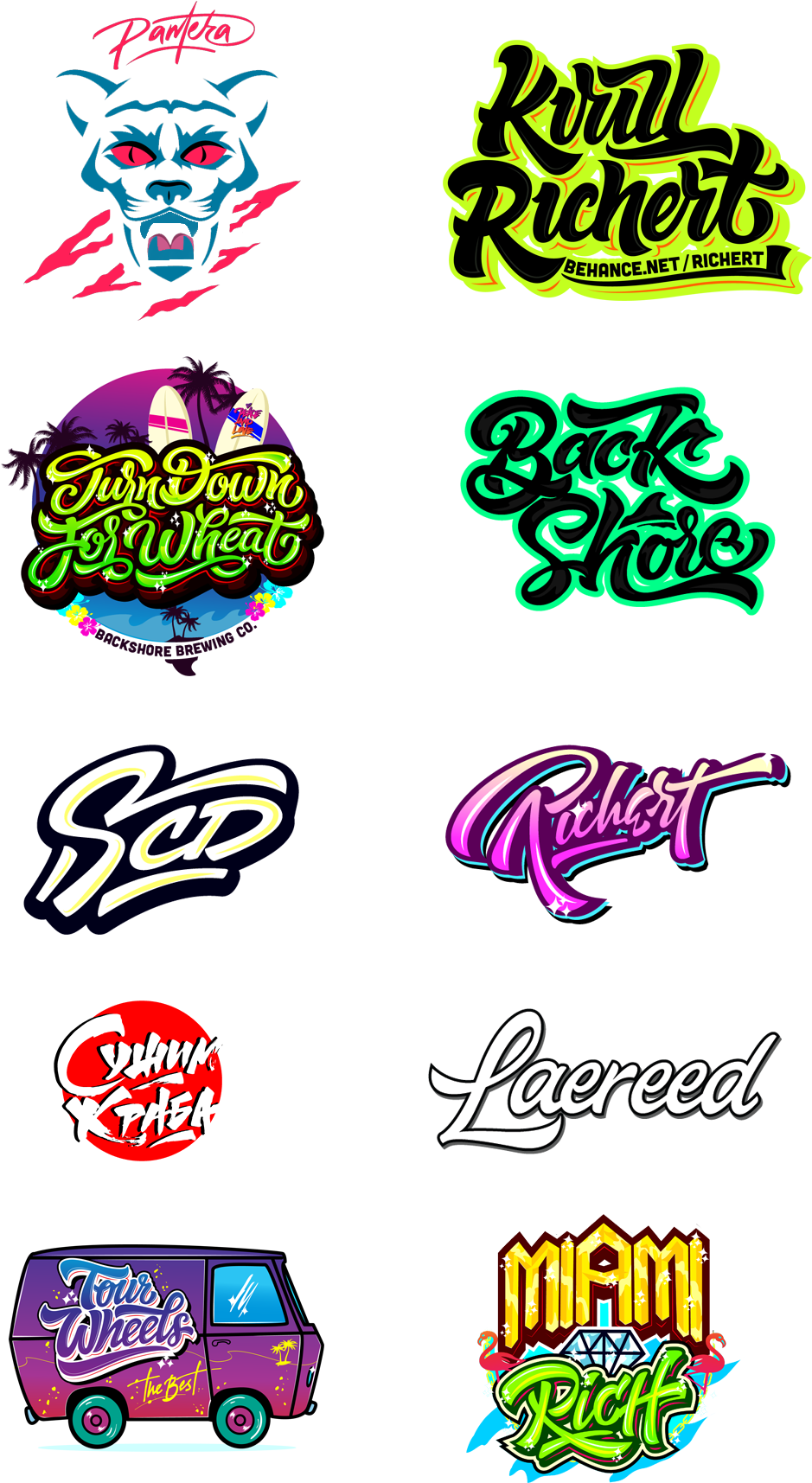 Logos / Prints 13 14 15 Part 3 On Behance (1000x2000), Png Download