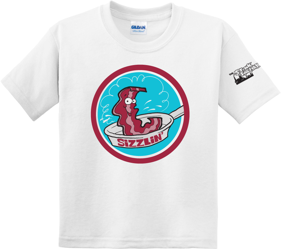 Stinky T-shirt Bacon (900x841), Png Download