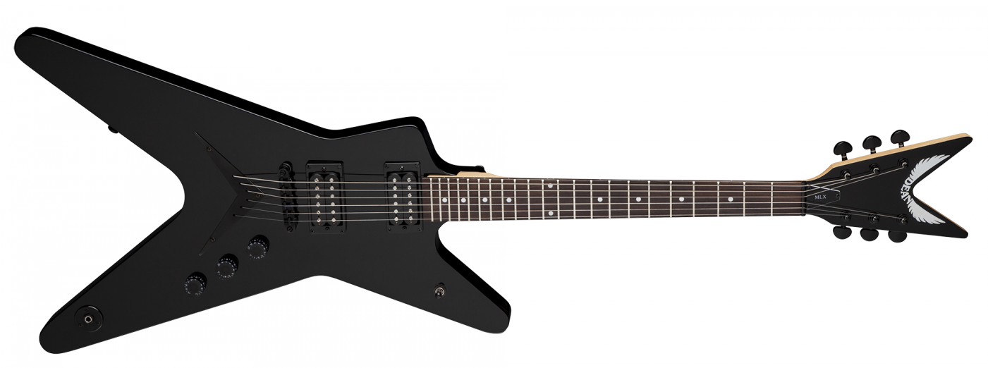 Dean Mllx Classic Black Electric Guitar (1400x1000), Png Download