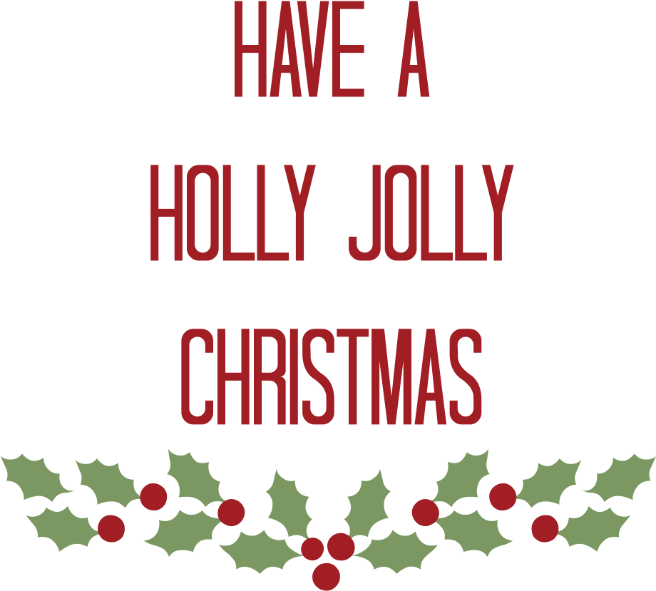 Have A Holly Jolly Christmas Message From Coombe Mill (1000x1000), Png Download