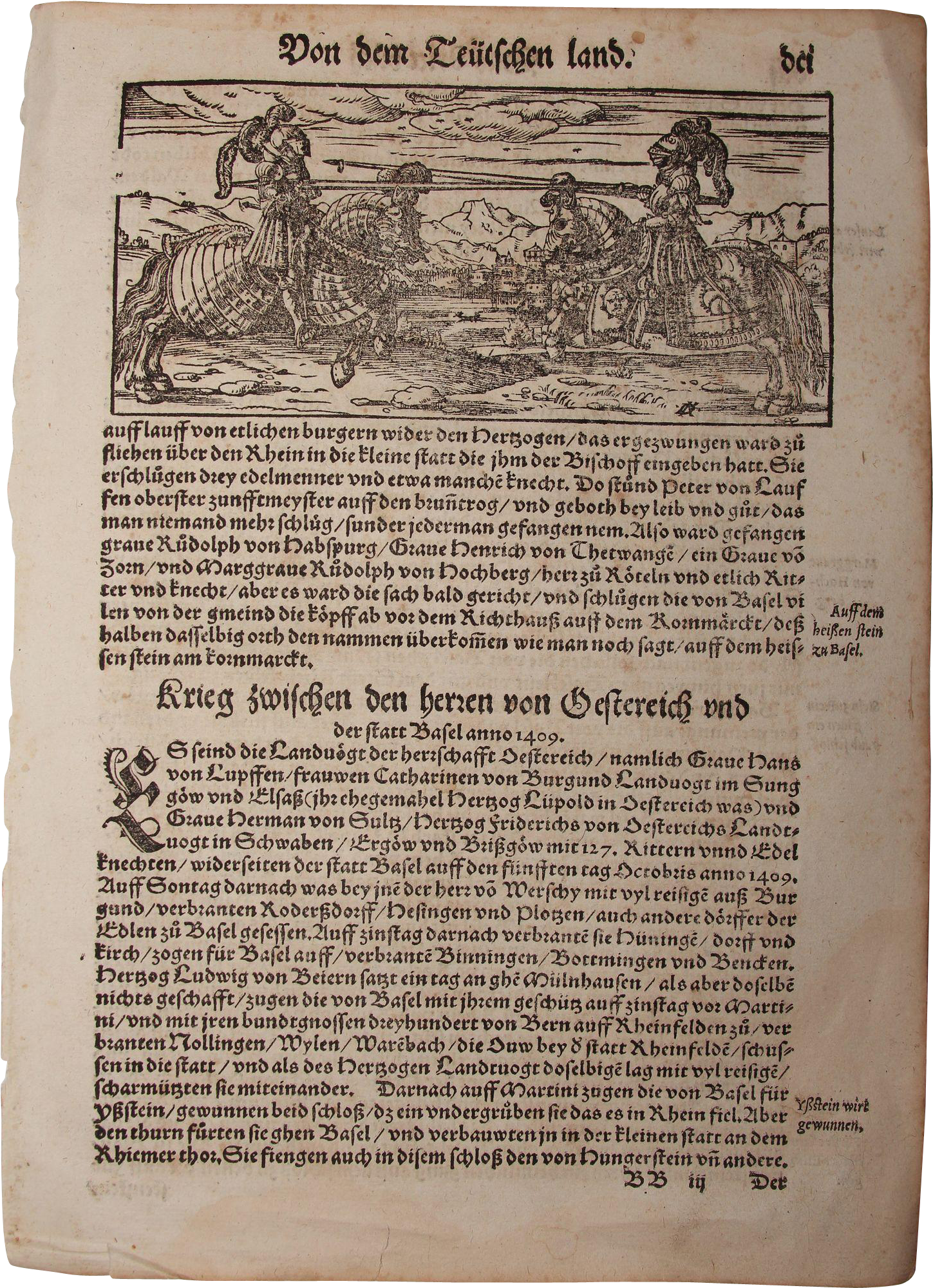 16th Century Woodcut Of Knights / Book Page Of Cosmographia (1998x1998), Png Download