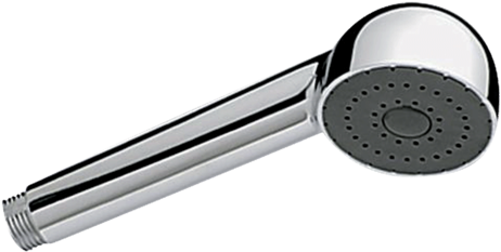 Chrome-plated Single Jet Shower Head M1/2 (600x600), Png Download