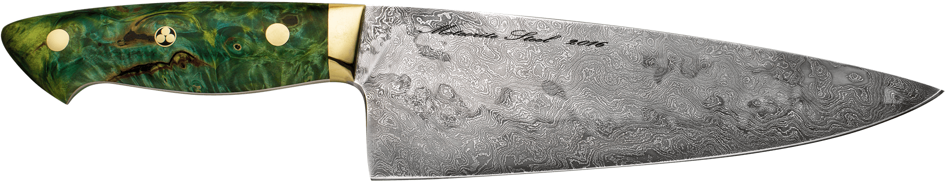 8″ Mohai Meteorite Chef's Knife (2000x458), Png Download