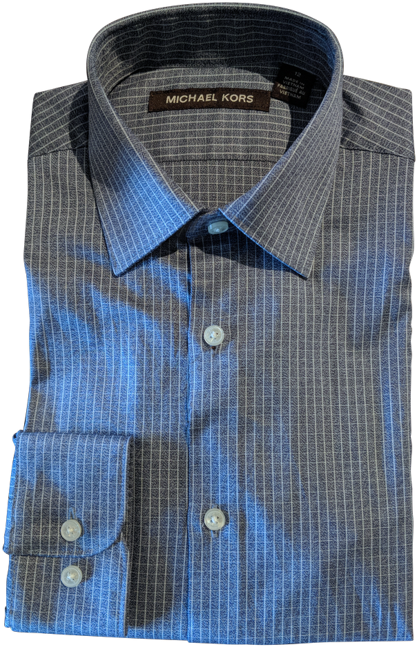 Michael Kors Boys Cotton Denim Check Shirt (1024x1024), Png Download