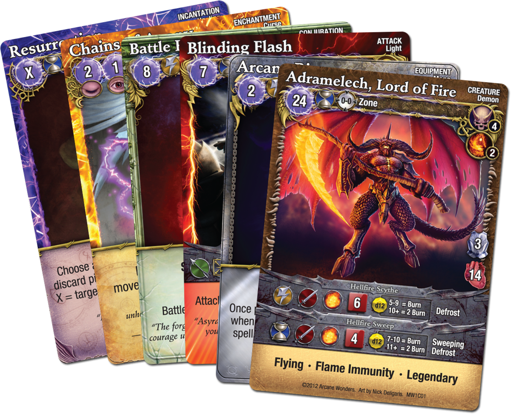 110 Spell Cards (1646x1332), Png Download