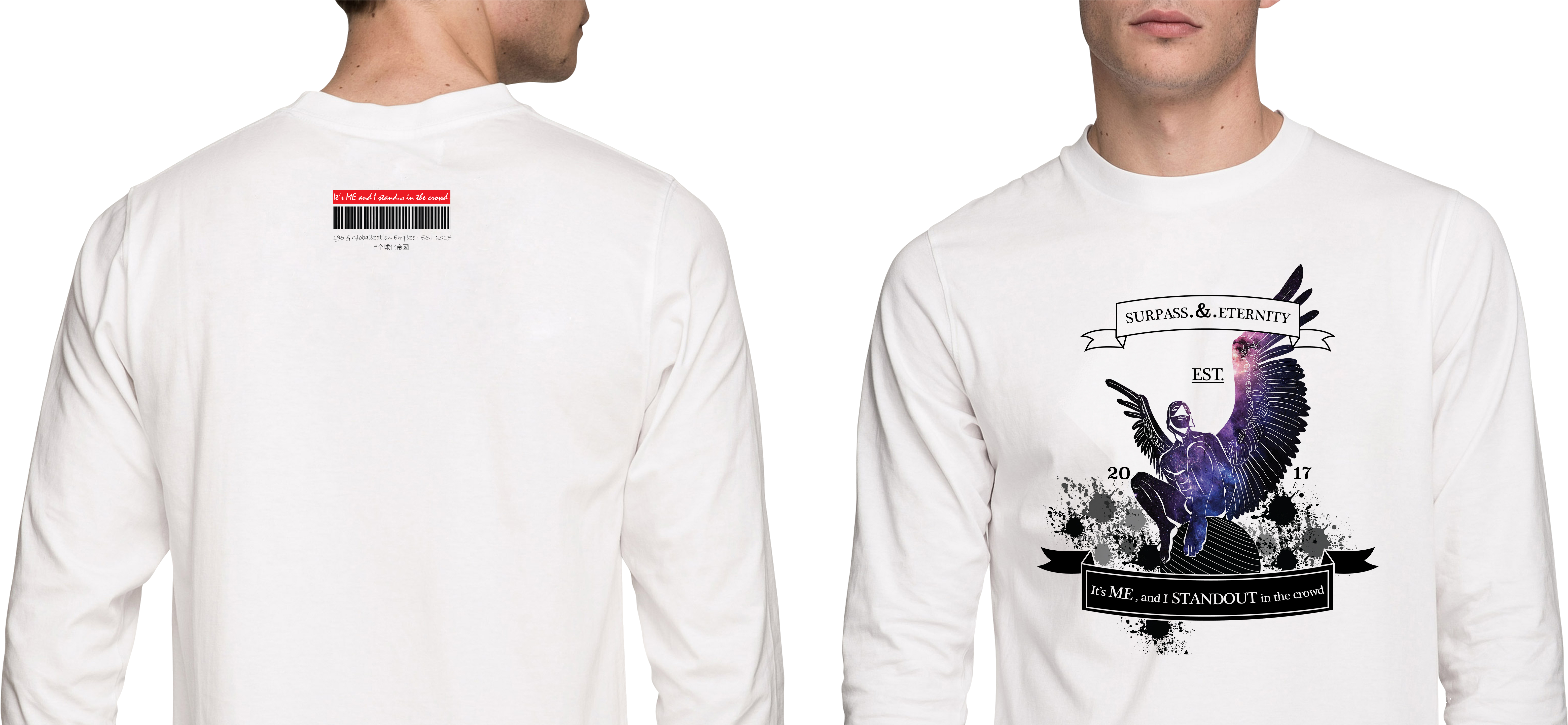 Image Of White Imaisitc Cosmic Galaxy Birdman-class (7087x2880), Png Download