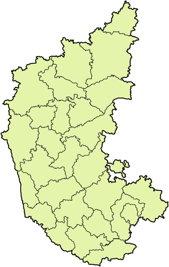 Download Karnataka Districts Blank - Full Size PNG Image - PNGkit