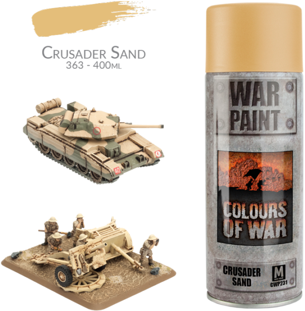 Flames Of War Bnib Crusader Sand Spray Cwp231 (621x640), Png Download