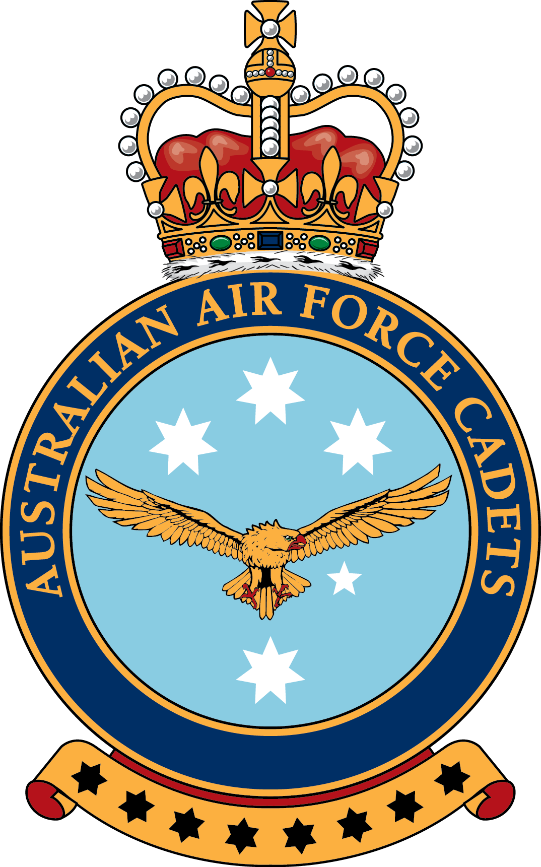 Crest Of The Australian Air Force Cadets (1074x1721), Png Download
