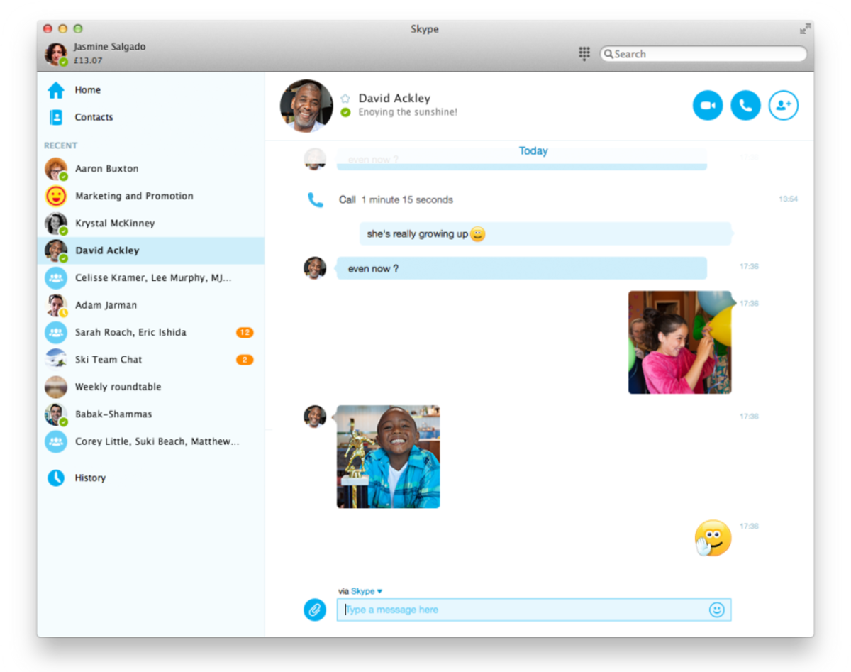 Skype For Mac And Windows Don A New Look, With Bolstered (1200x947), Png Download