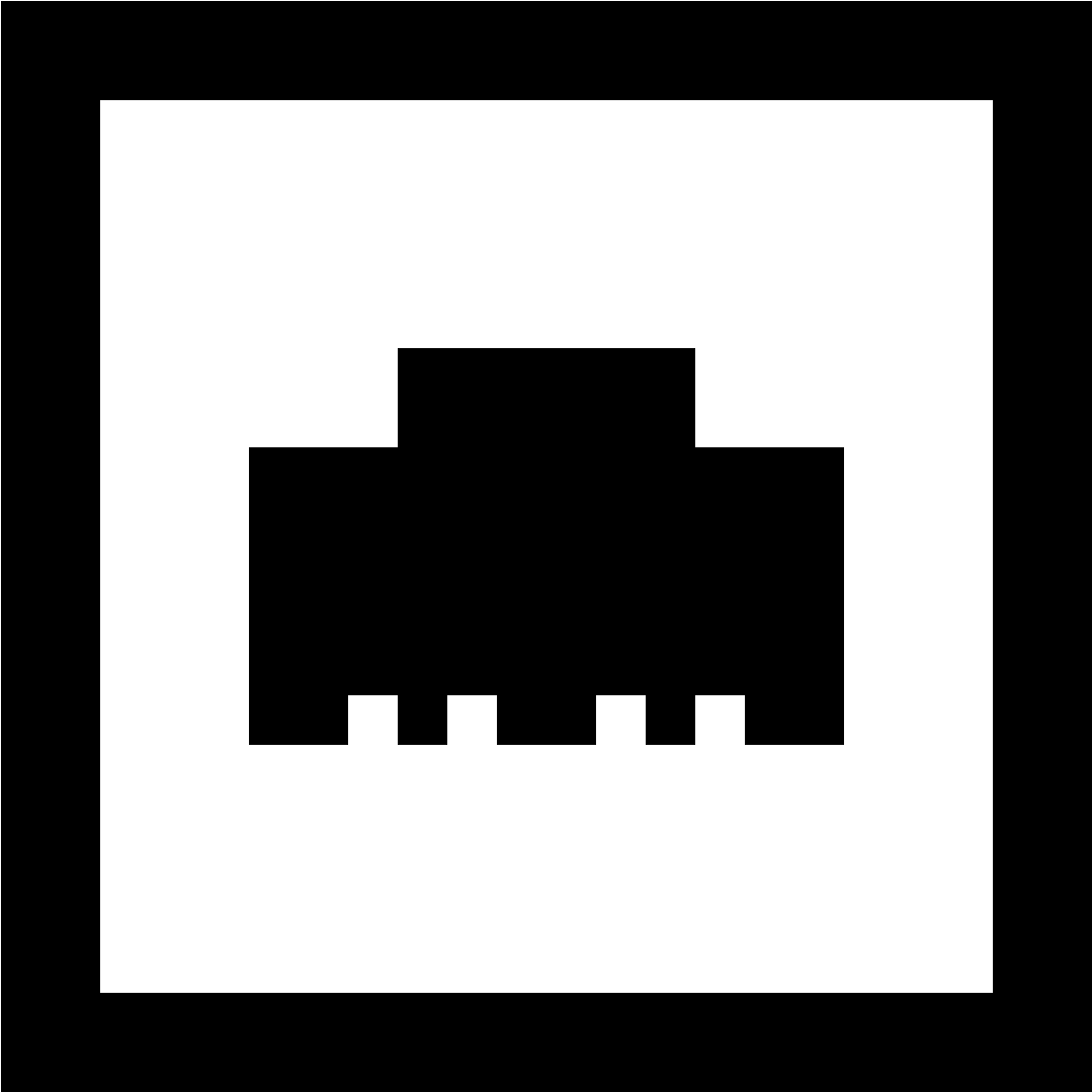 Wired Network Icon (1600x1600), Png Download