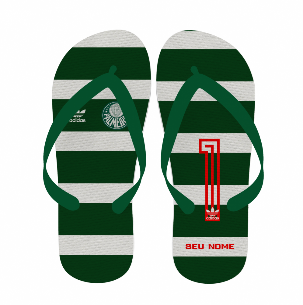 Chinelo Palmeiras (996x1000), Png Download