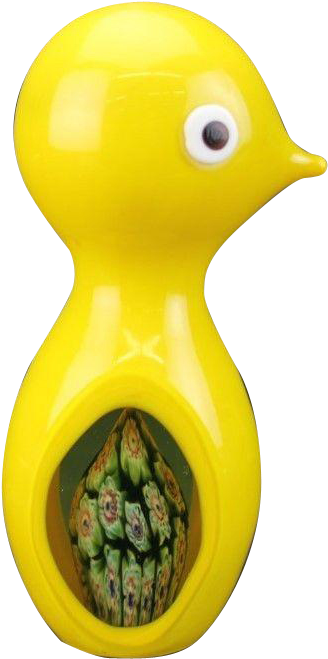 Rare And Unique Large Yellow Baby Chick Vintage Paperweight (658x658), Png Download