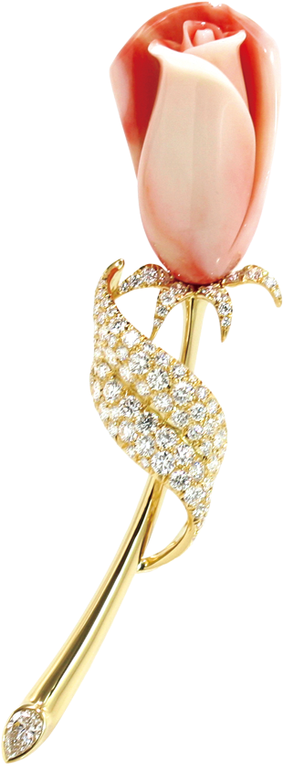 Budding Rose Brooch (1000x1000), Png Download