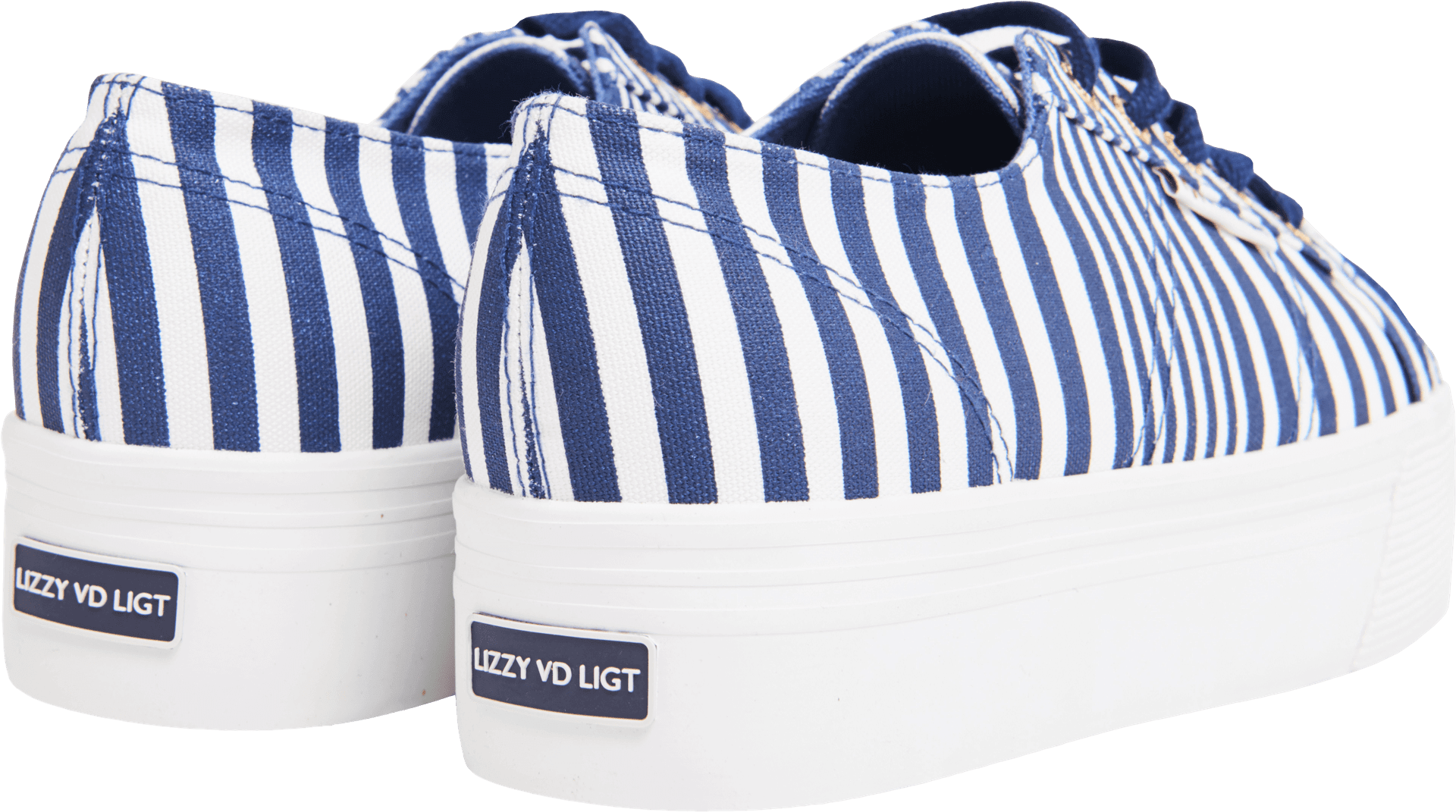 Superga Lizzy Blue Stripes (2764x2600), Png Download