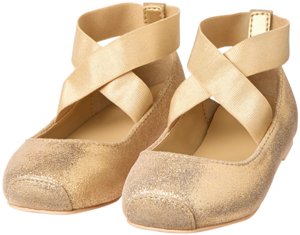 Accessories Gold Shimmer Ballet Flat By Janie And Jack (578x609), Png Download