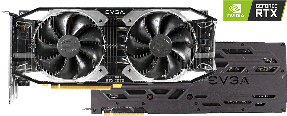 Evga Geforce Rtx 2070 Xc Ultra Gaming Graphics Card (1366x400), Png Download