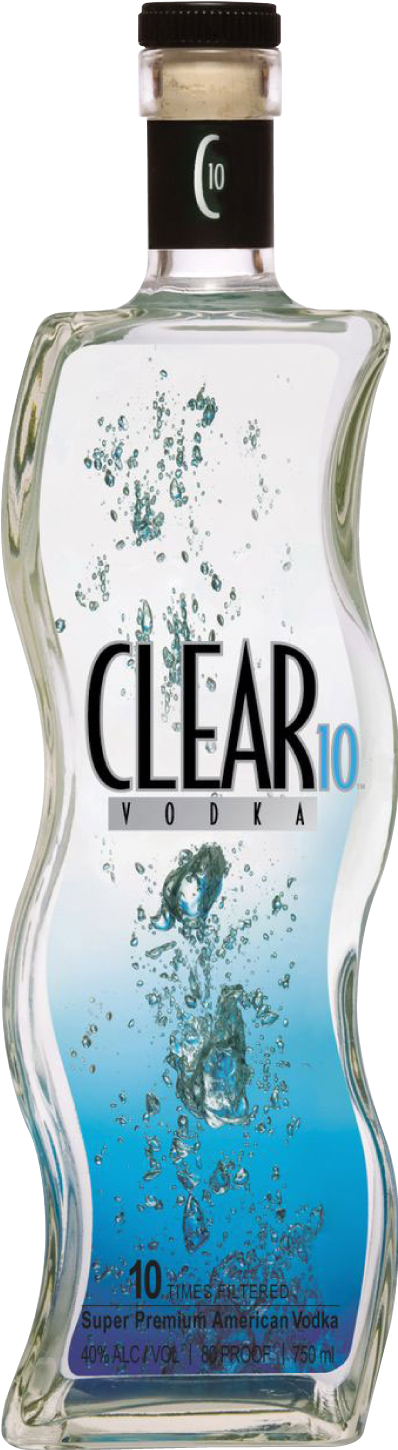 Clear 10 Vodka (400x1500), Png Download