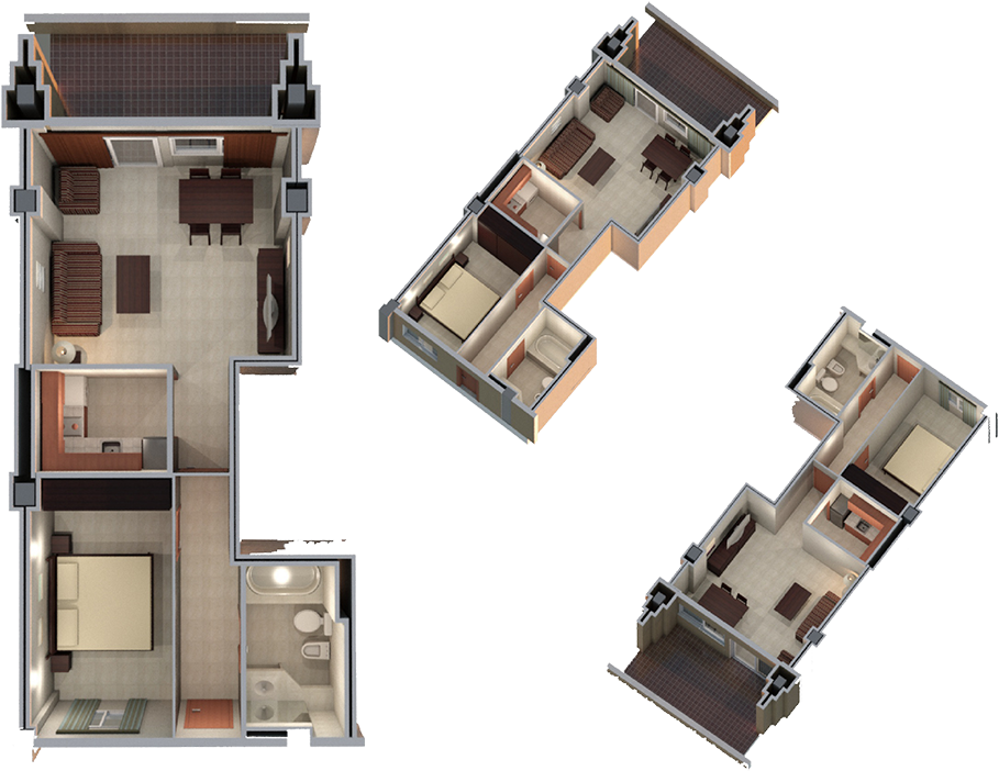 Superior Family Apartment With Sea View (1000x707), Png Download