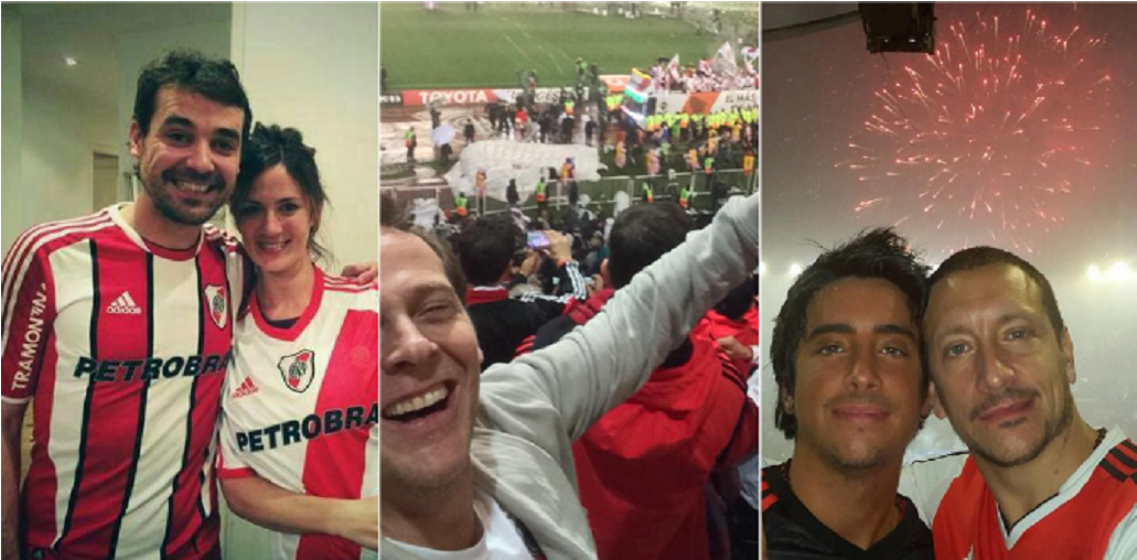El Festejo De Los Famosos Hinchas De River Por La Copa (1140x640), Png Download