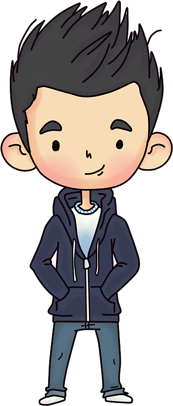 Pin By Miax Mt On Dibujos Hipster (666x870), Png Download