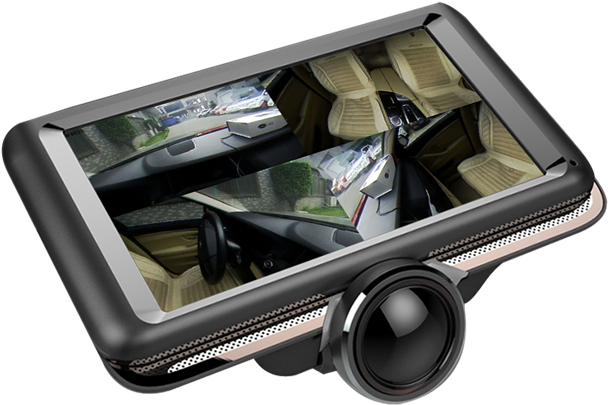 2018 Dashcam 360 Degree Camera Record Fisheye Dash (750x750), Png Download