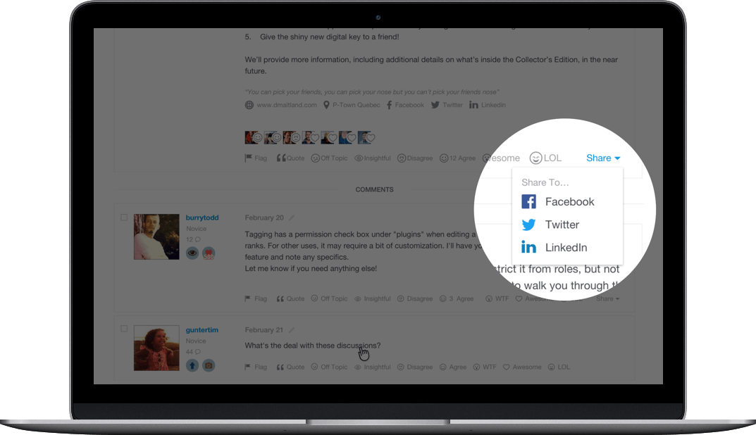 Integrate Your Community With Social Networks (1073x618), Png Download