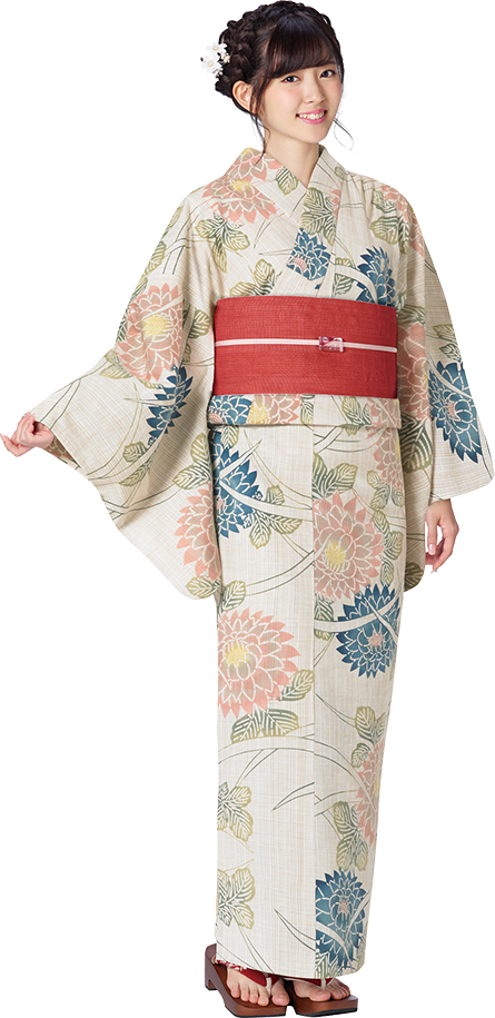 Bella Japonesita Vistiendo Un Kimono (445x915), Png Download