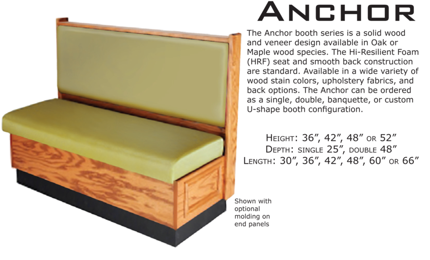 Booths And Banquettes Use Quality Materials And Foam (1000x583), Png Download