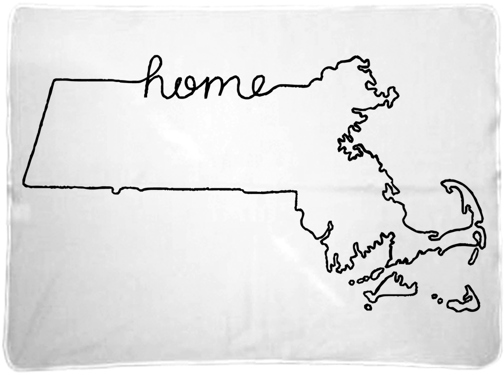 Massachusetts Home State Baby Blanket (1000x1000), Png Download