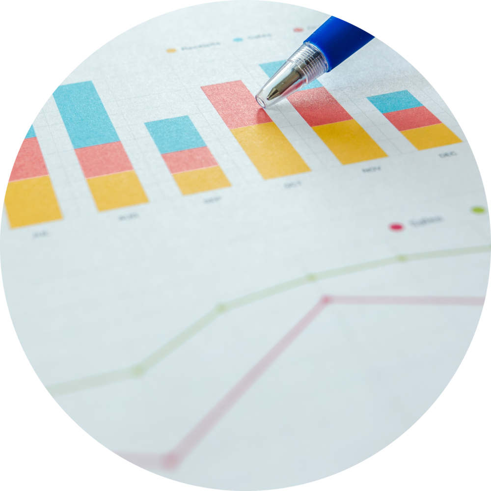 Bar And Line Graphs (1000x1000), Png Download