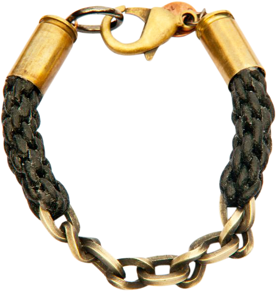 Braided Bullet Casing Bracelet (820x820), Png Download