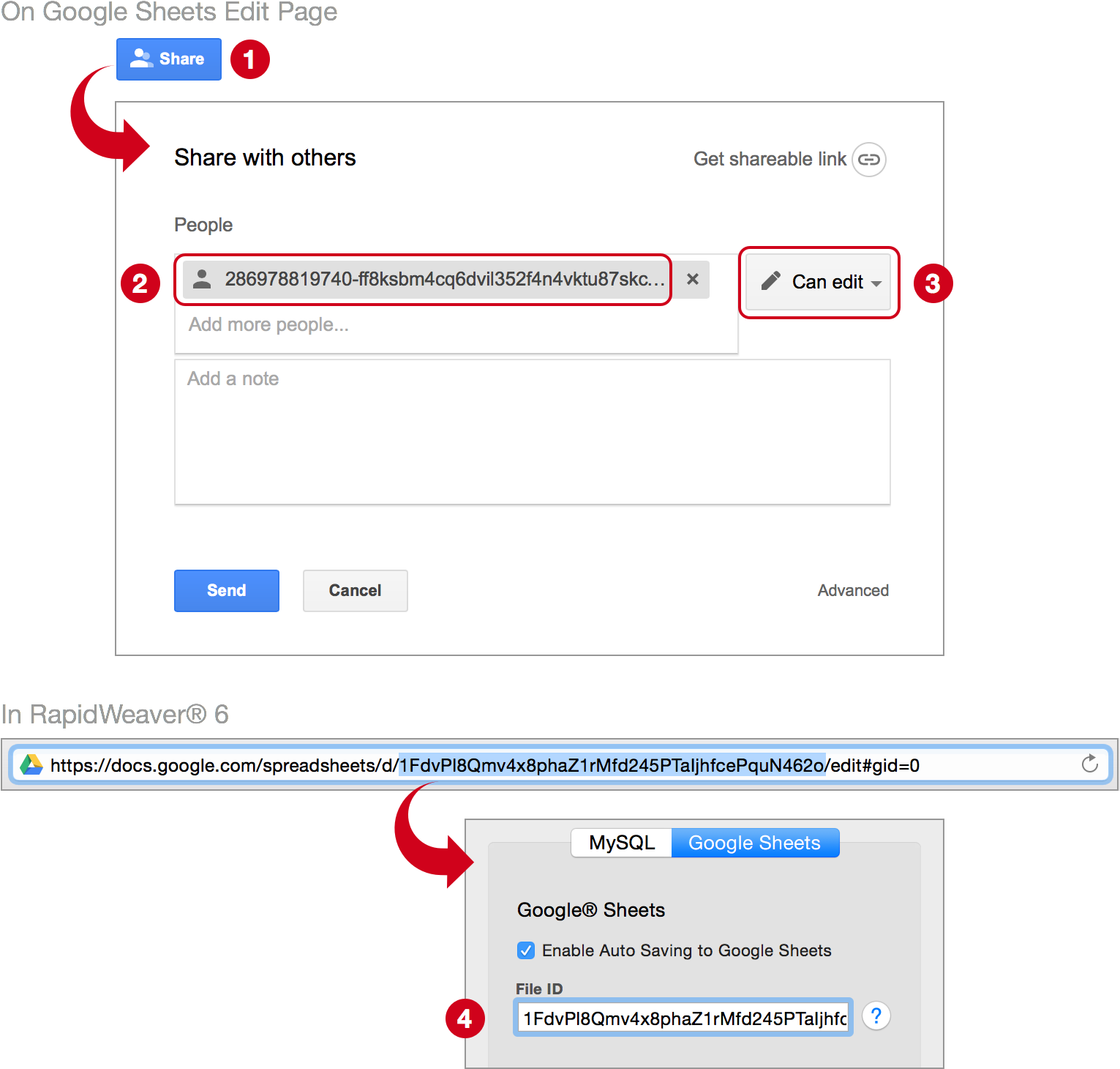 Go To The Google Spreadsheet You Wish To Use With Formloom, (1624x1558), Png Download