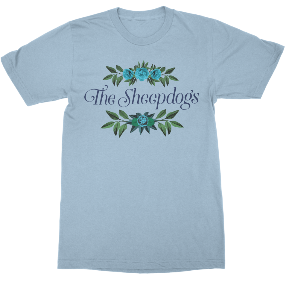 Blue Floral T-shirt (1024x1024), Png Download