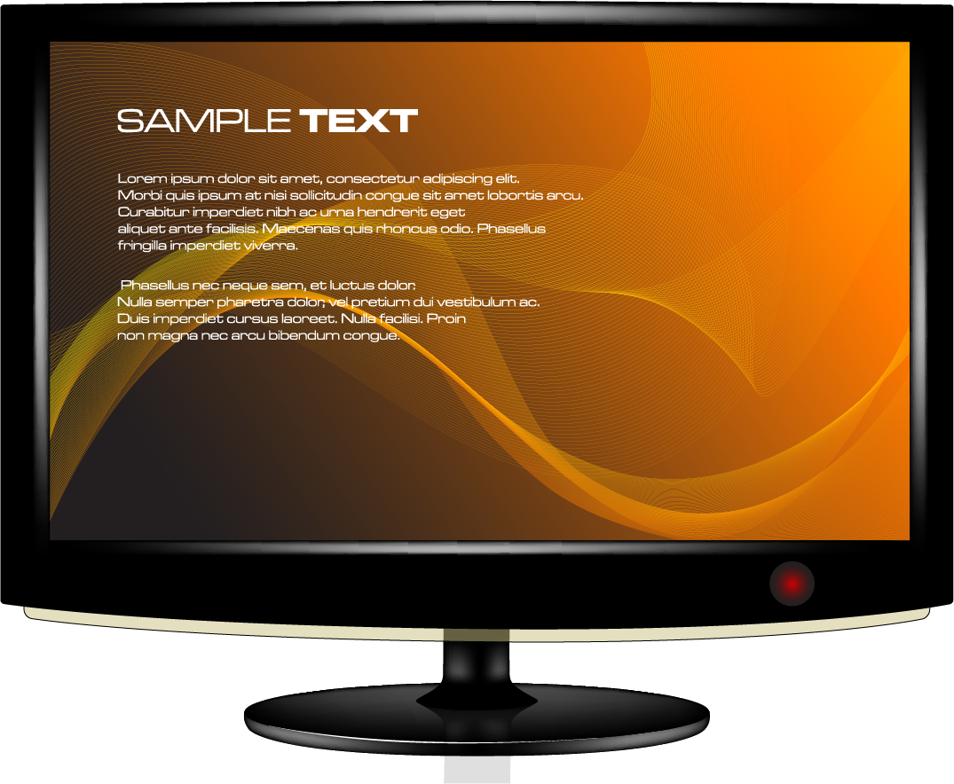 Drawn Tv Computer Monitor (1075x884), Png Download