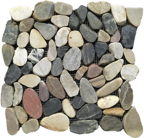 Prairie Flat Split Cobblestone Mosaic (640x480), Png Download