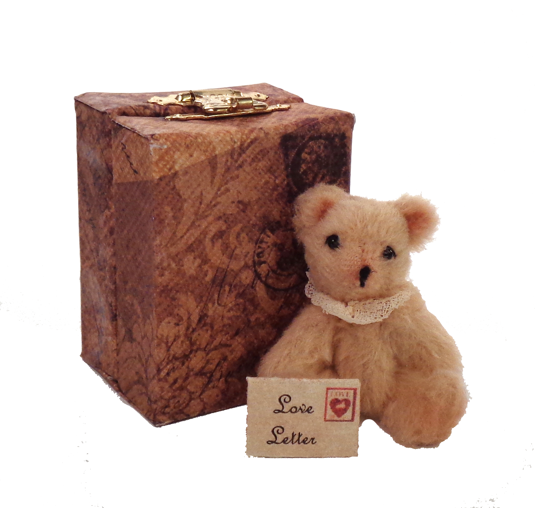 Miniature Jewel Box Bear Love Letter (1748x1660), Png Download