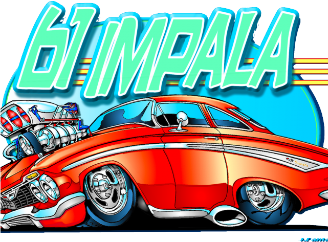 Chevrolet Impala Clipart Street Rod (640x480), Png Download