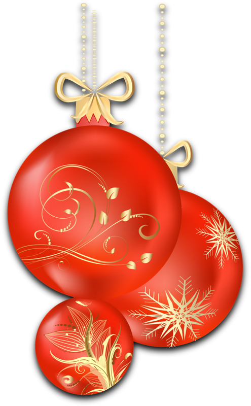 Image Result For Christmas Ornaments Clipart Red Christmas (495x800), Png Download