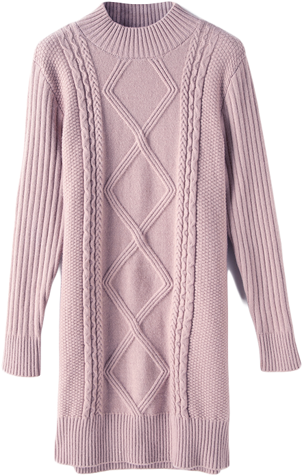 Knitwear Sweater Women High Quality Woman Clothes Long (800x774), Png Download