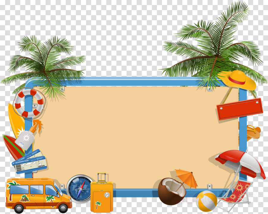 Summer Vacation Frame Png Clipart Summer Vacation Clip (900x720), Png Download