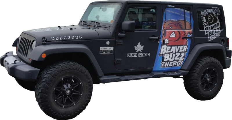 Find The Beaver Buzz Jeep On The Road Near You (800x415), Png Download