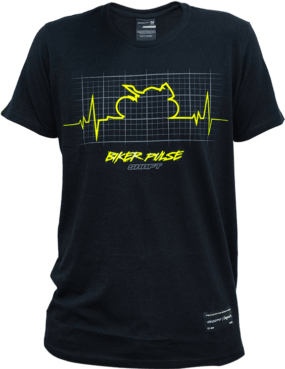 Camiseta Shaft Biker Pulse (800x800), Png Download