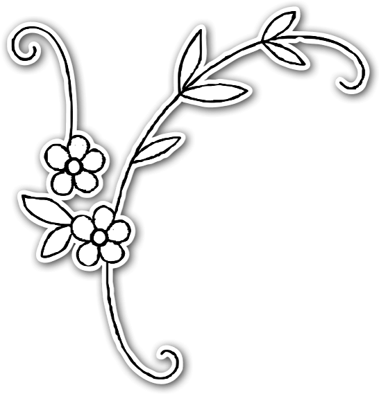 Beautiful Flower Ornament Sticker (581x600), Png Download