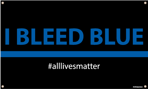 All Lives Matter Clean Bleed Blue Banner (600x600), Png Download