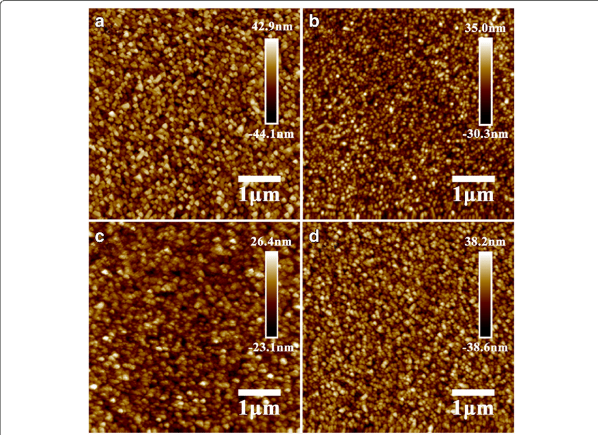 Afm Images Of A Bare Fto, B C Tbot, C C Ttip (850x618), Png Download