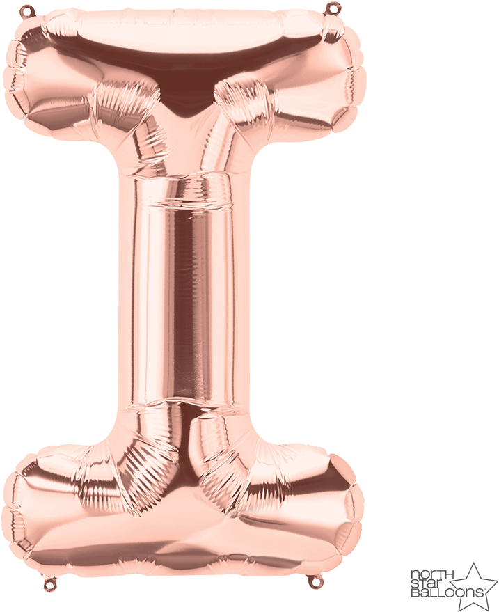Northstar 34" Foil Rose Gold Letter I (1000x1000), Png Download
