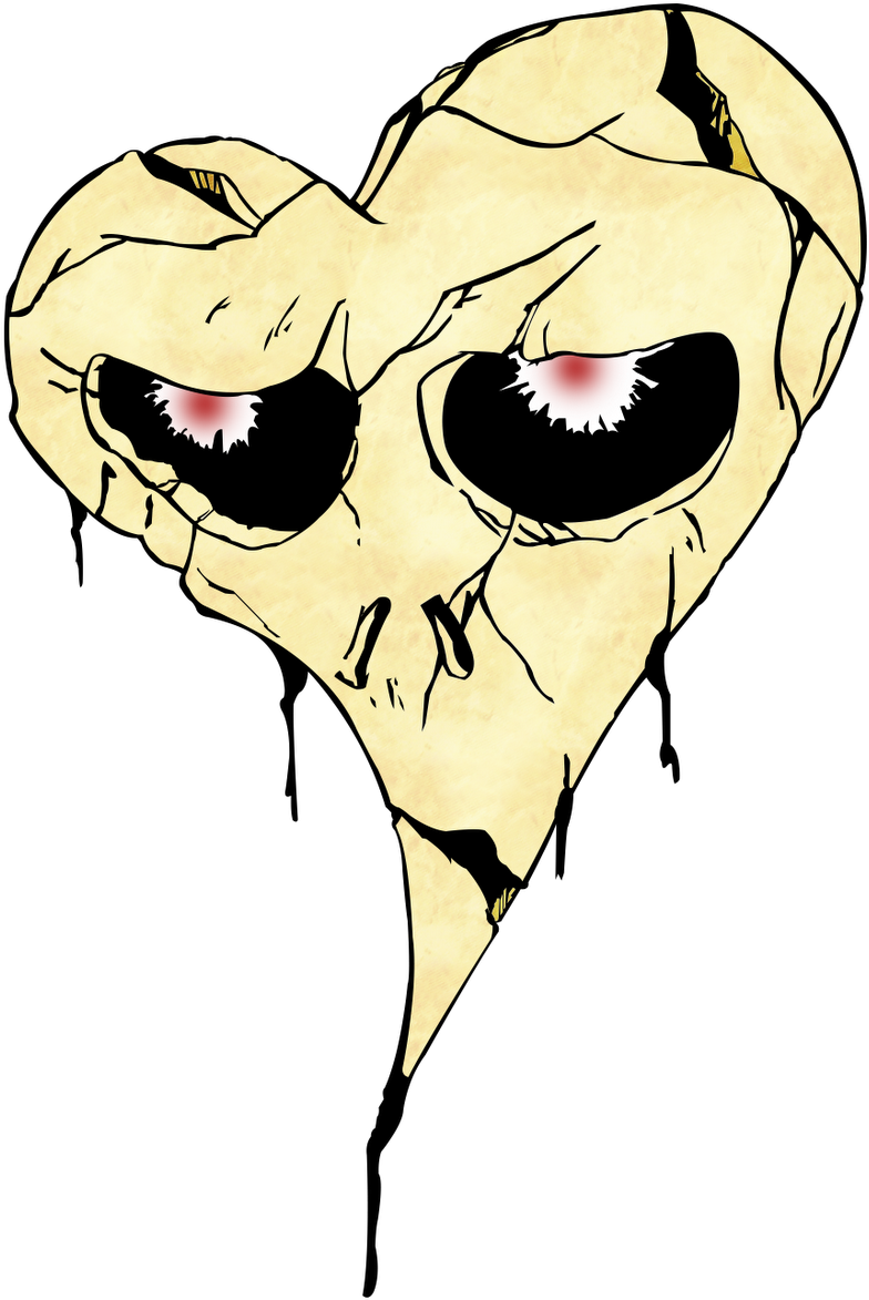 Skull Heart (1164x1600), Png Download