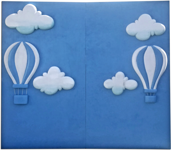 Hot Air Balloon Backdrop (620x605), Png Download