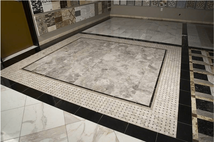 Tundra Gray Polished Marble Floor And Wall Tile (1140x500), Png Download